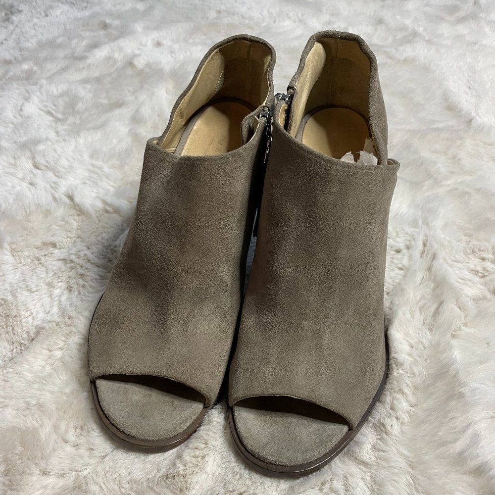 Rag & Bone Taupe / Gray Suede Open Toe Ankle Boots - Size 41